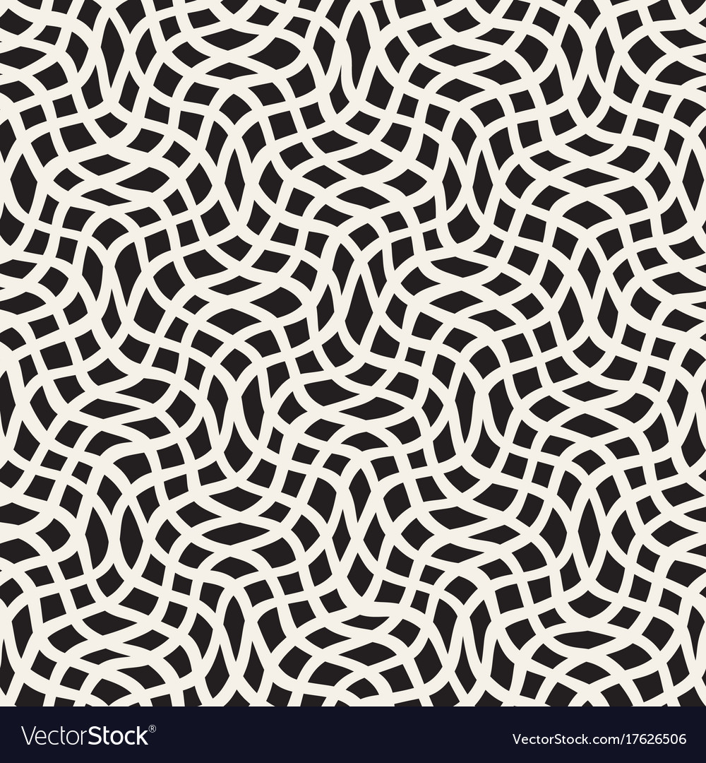Seamless pattern with hand drawn waves abstract