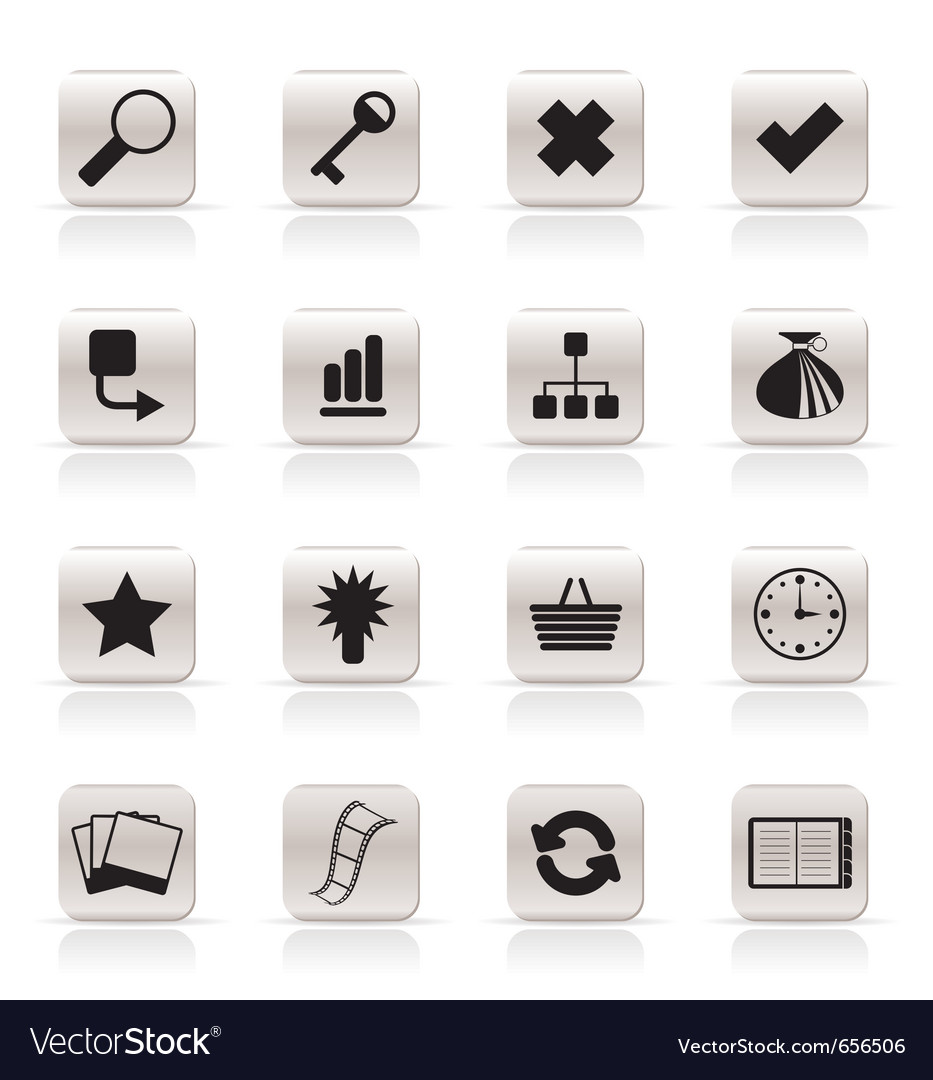 Simple internet and web site icons