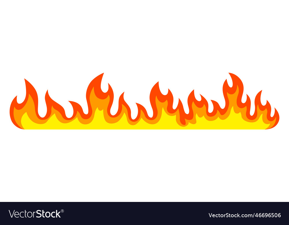 Stylized fire decorative element Royalty Free Vector Image