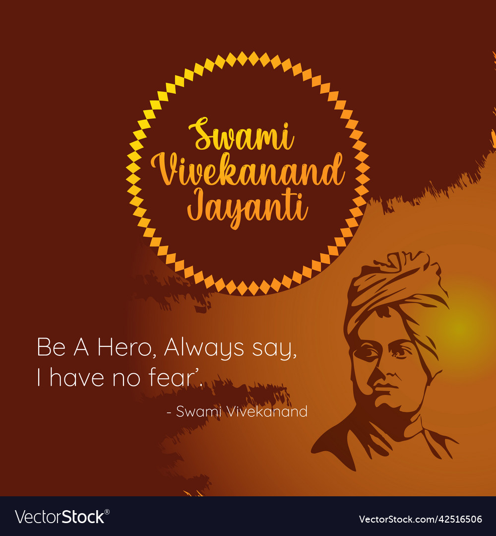 Swami vivekananda Royalty Free Vector Image - VectorStock