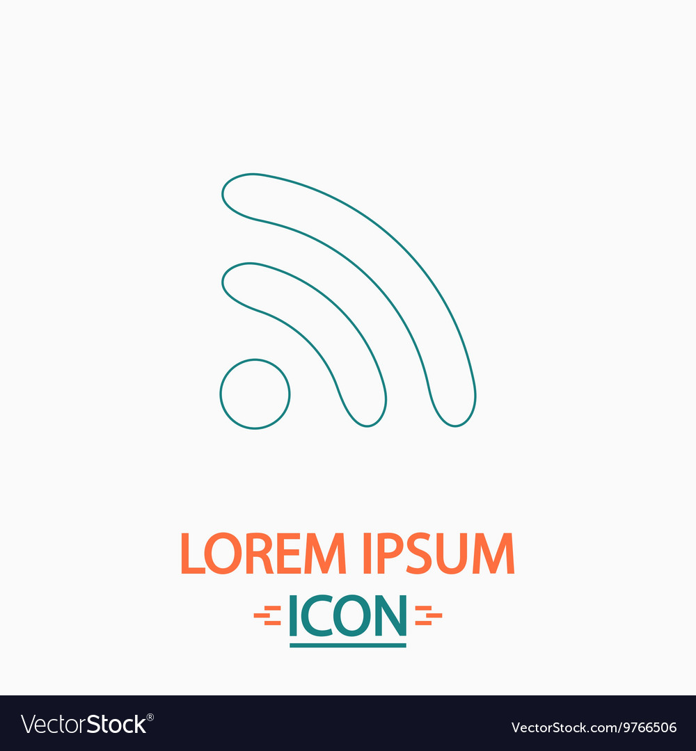 Wifi zone computer symbol