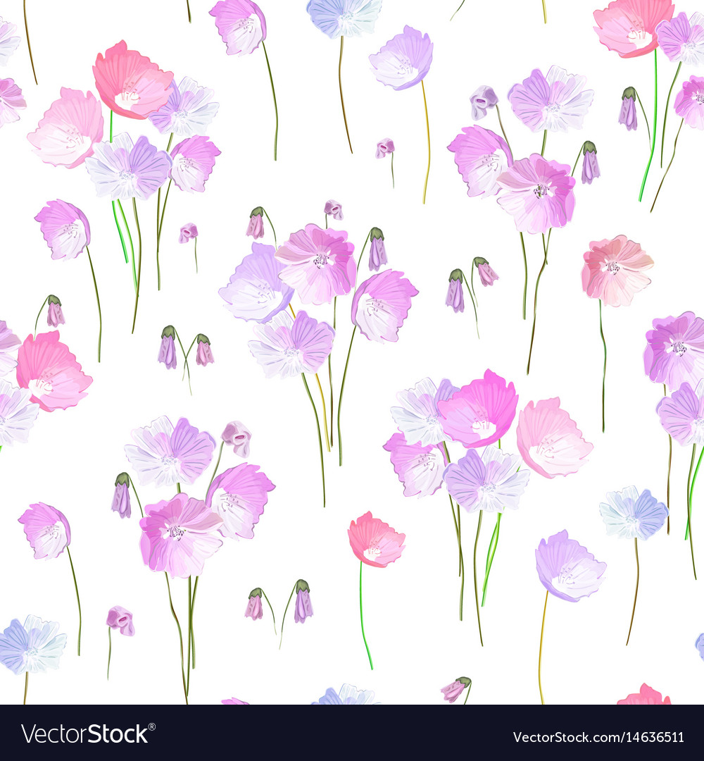 Abstract seamless pattern with isolated hand drawn