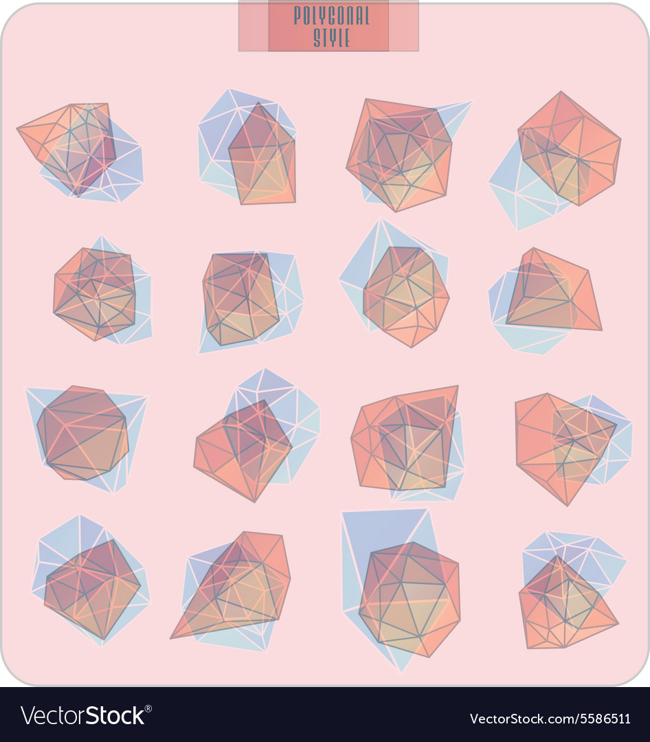 Abstract triangles design