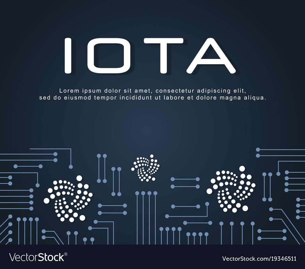 Design blockchain iota background style