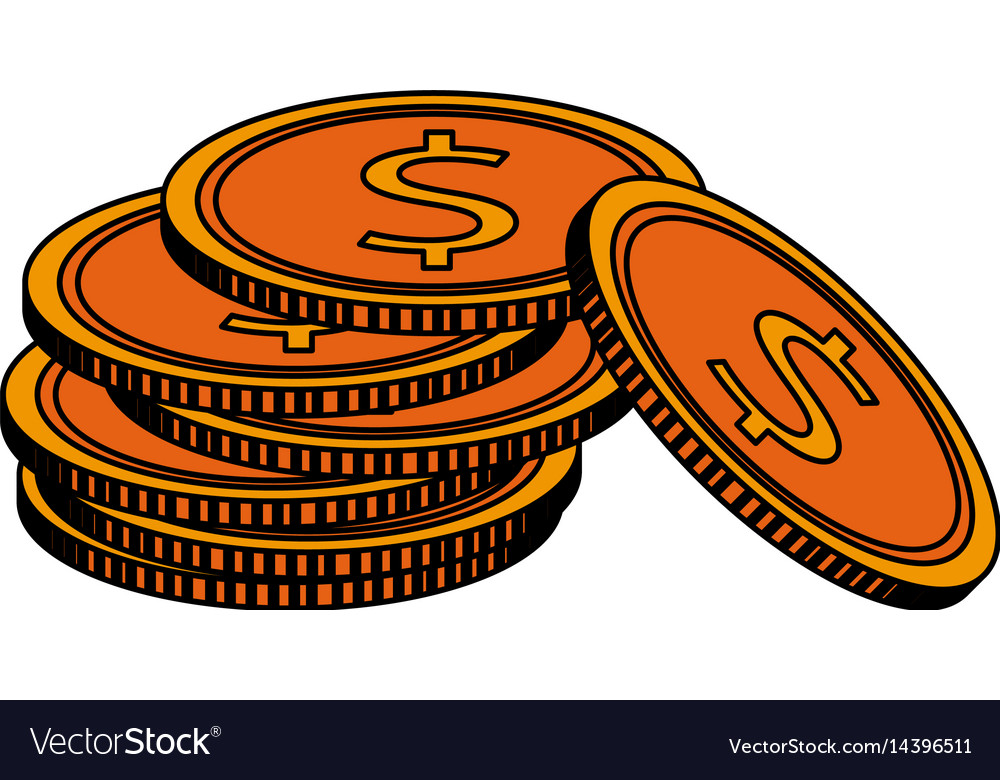 Dollar coin icon image