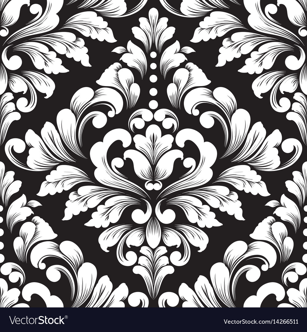 Elegant Damask Floral Pattern