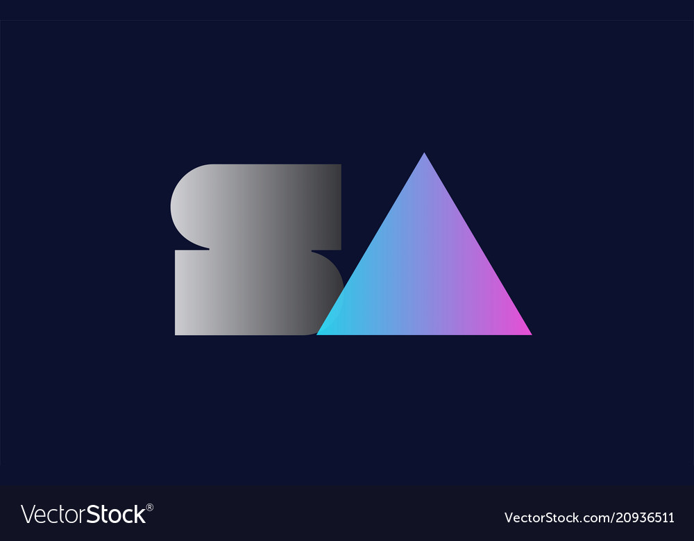 Initial alphabet letter sa s a logo company icon