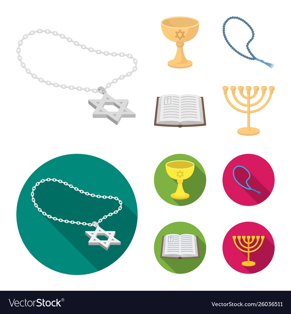 Isolated object muslim and items symbol set vector image Isolated object muslim and items symbol set