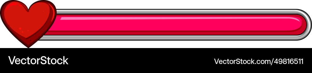 Level health bar cartoon Royalty Free Vector Image