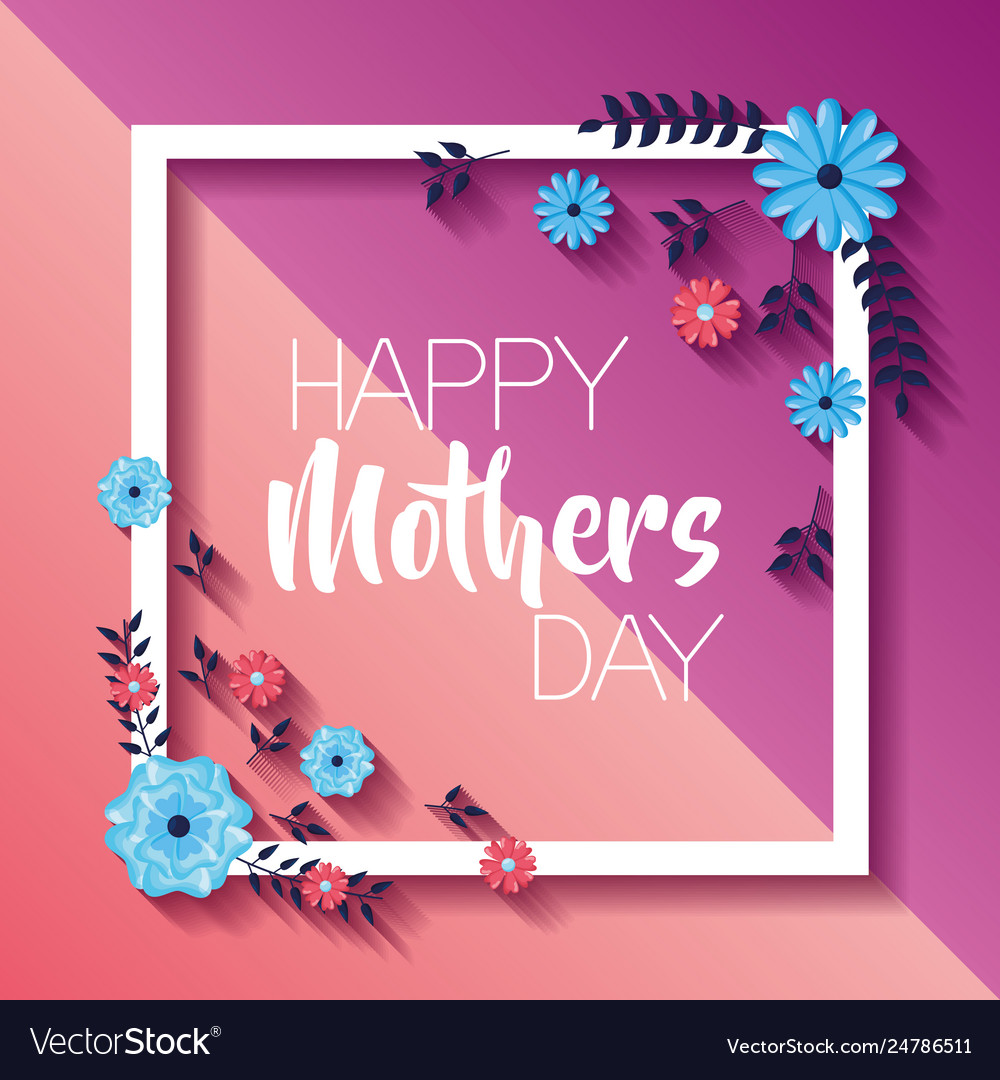 Mothers day flowers Royalty Free Vector Image - VectorStock