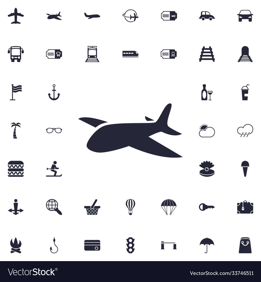 Plane icon Royalty Free Vector Image - VectorStock