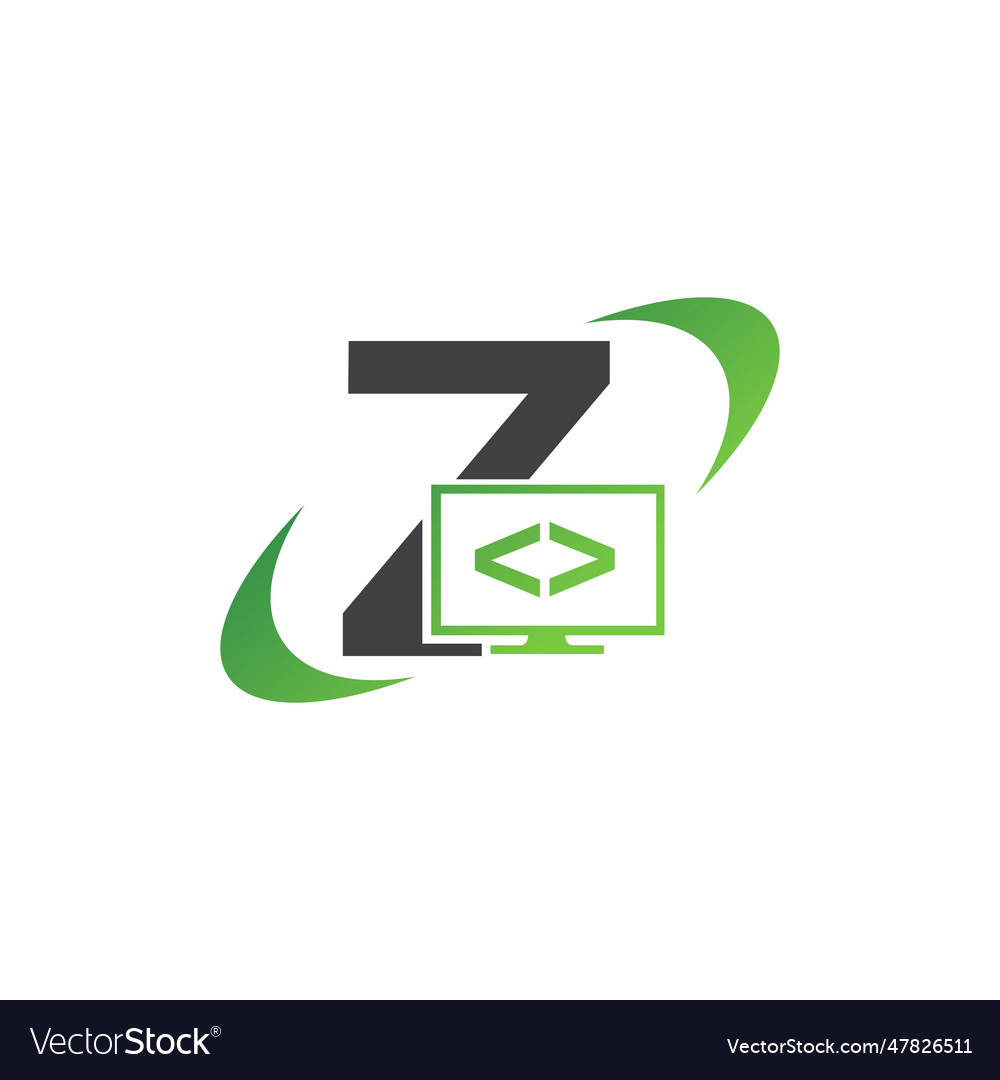 Programming code and technology logo template