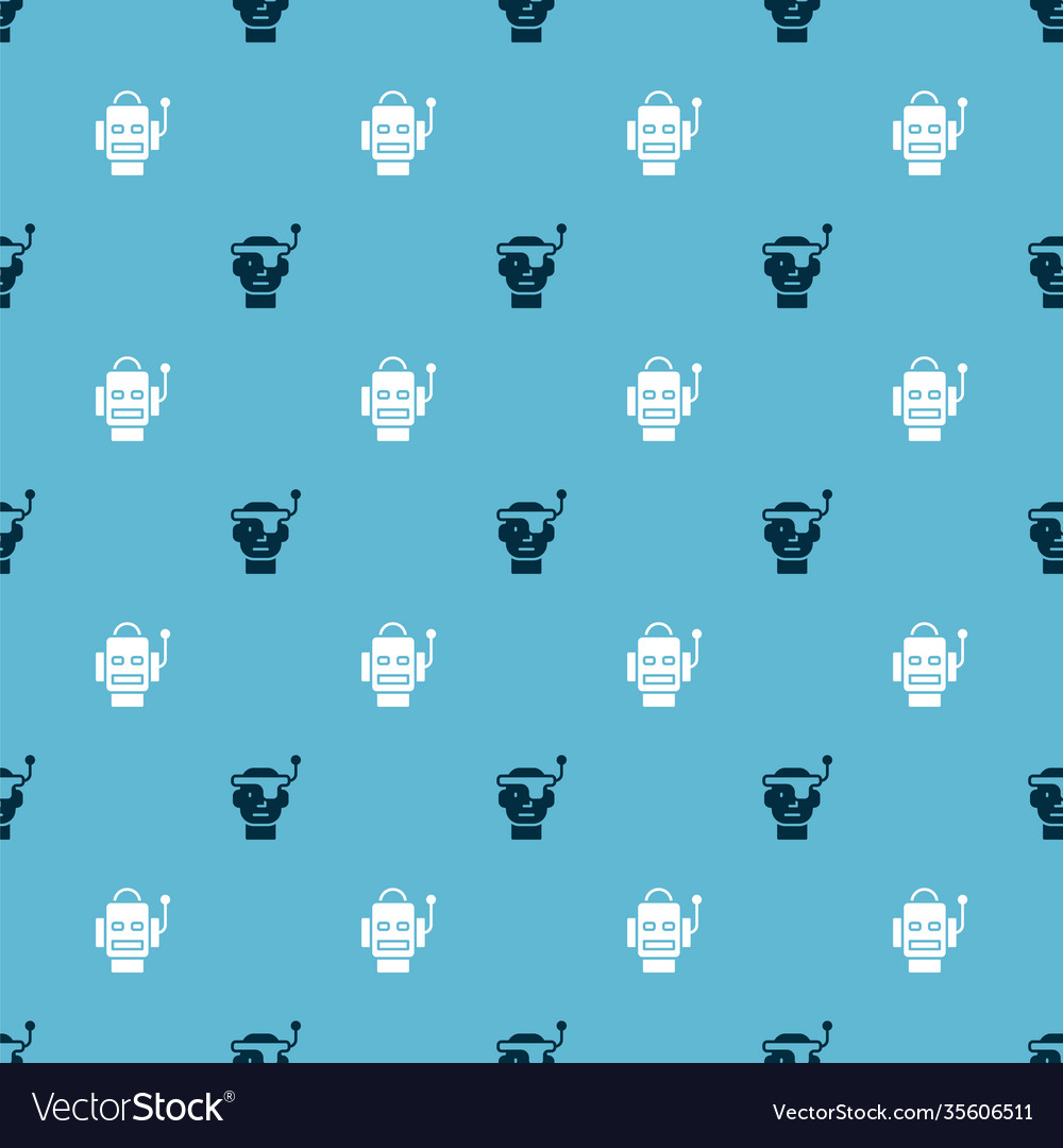 Set smart glasses and robot on seamless pattern Vector Image Set smart glasses and robot on seamless pattern