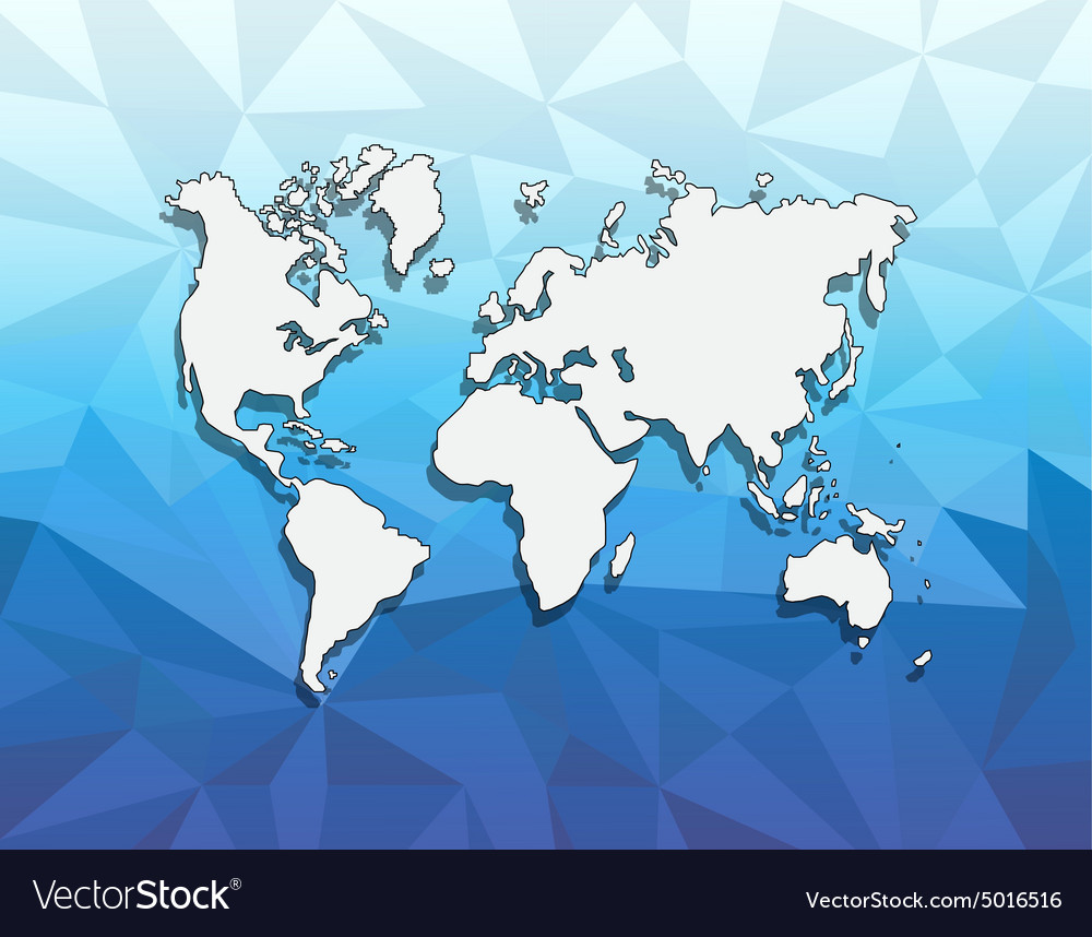 Abstract background with a map of the world