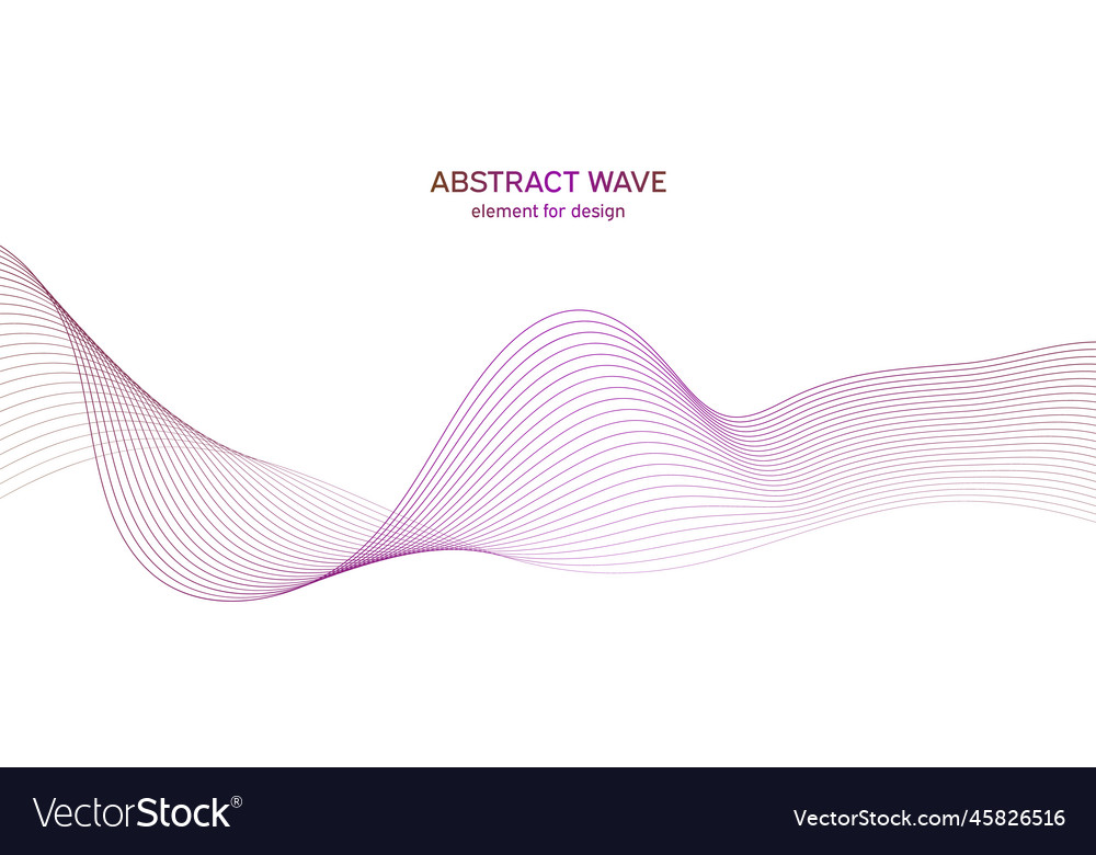 Abstract colorful wave element for design Vector Image Abstract colorful wave element for design