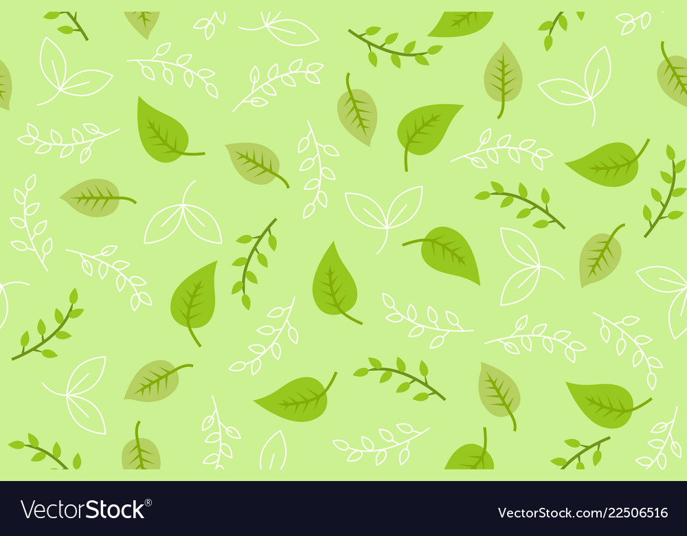 Leaves seamless pattern for use as wrapping paper