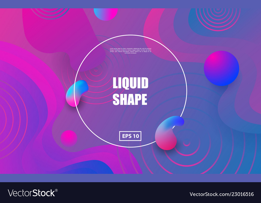 Liquid color background design fluid gradient vector image Liquid color background design fluid gradient