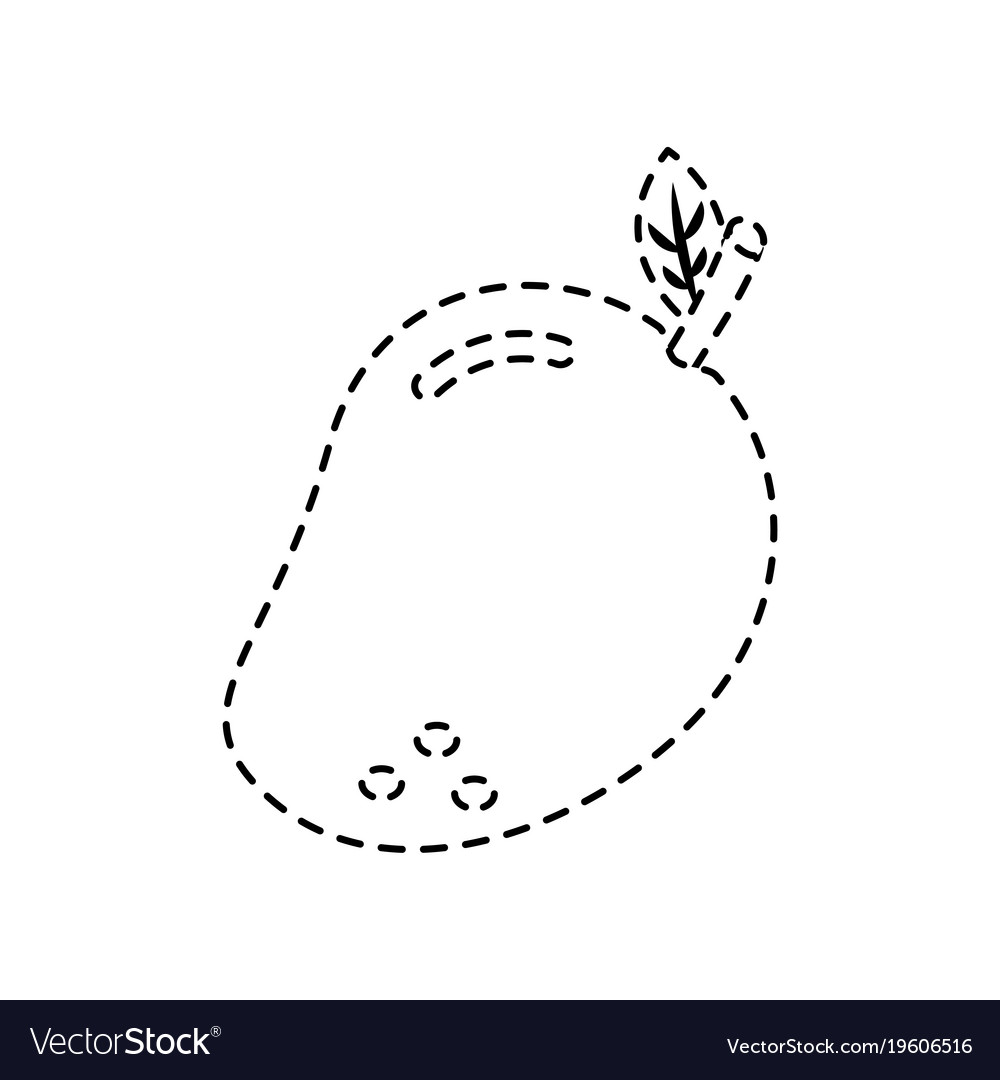 Mango fruit delicious vitamins nutrition food Vector Image