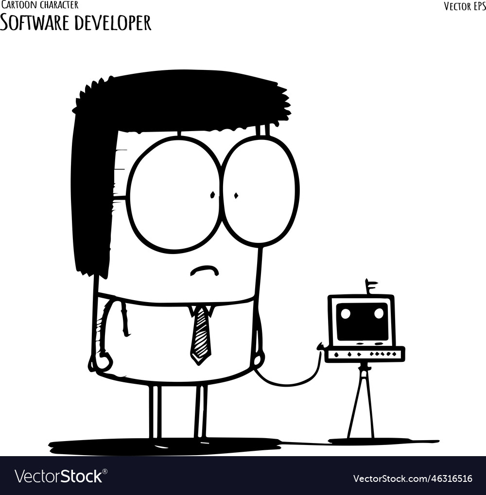 Programmer working on web development laptop
