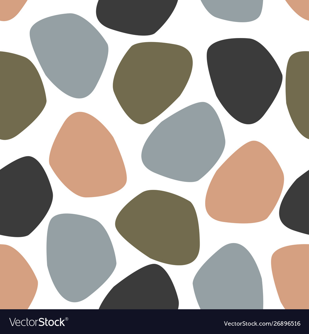 Seamless pattern with abstract color shapes vector image Seamless pattern with abstract color shapes