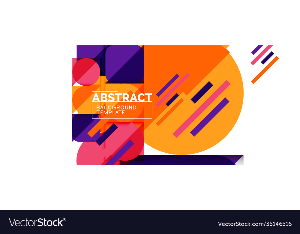 Simple circles and triangles abstract background Vector Image Simple circles and triangles abstract background