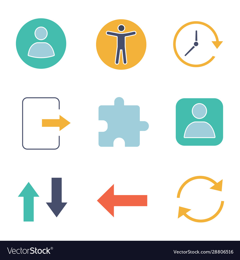 Uiux glyph color icons set