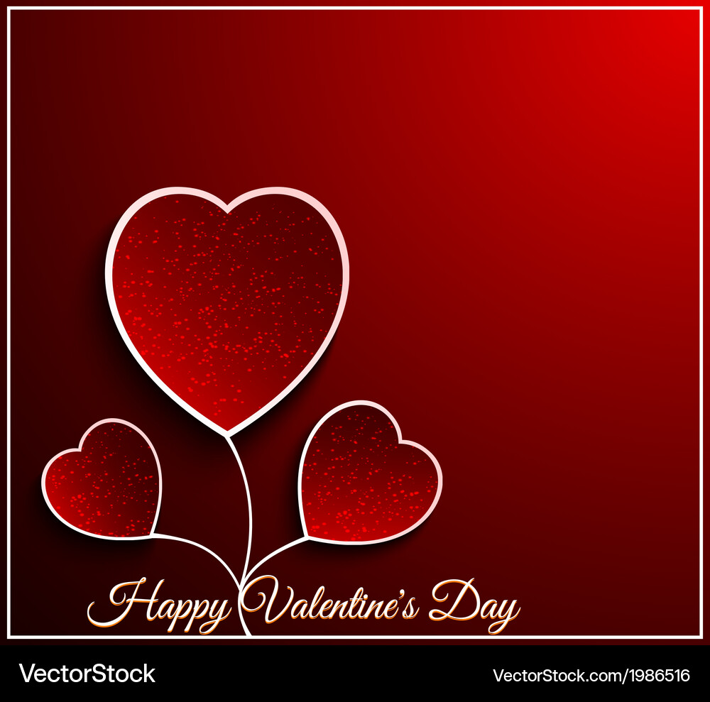 Valentine day flower heart Royalty Free Vector Image