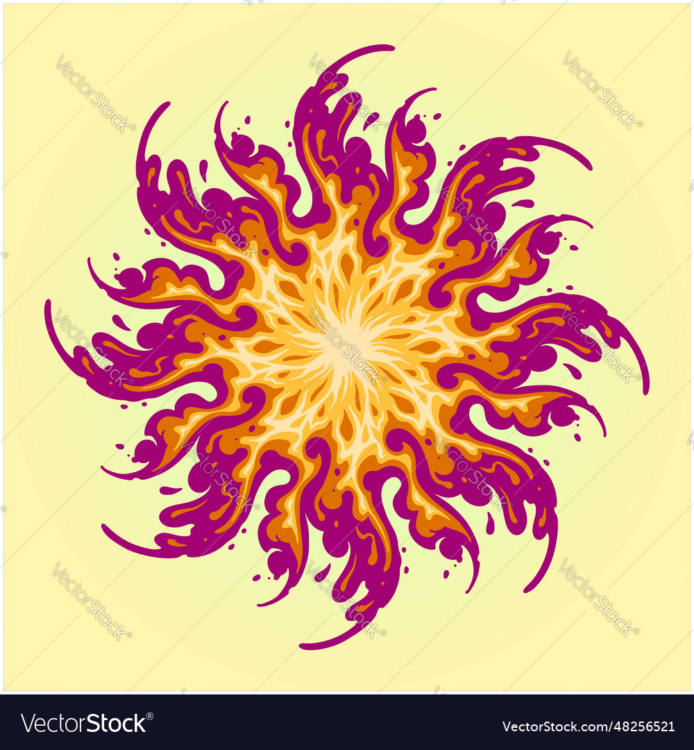 Dynamic spiral fire abstract background texture