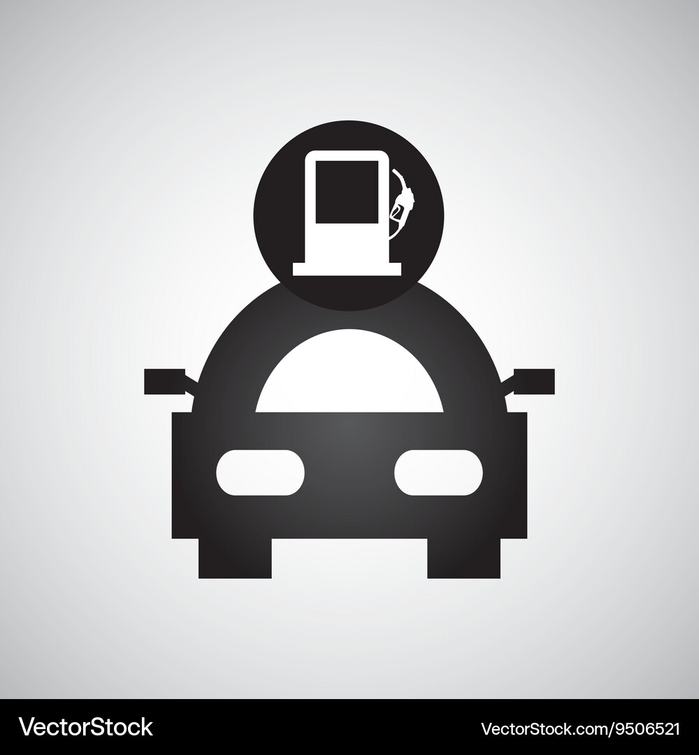 Gas station design Royalty Free Vector Image - VectorStock