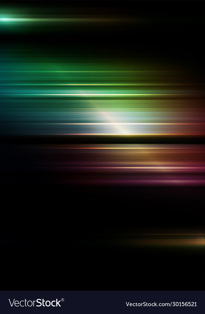 Horizontal speed lines with colors background vector image Horizontal speed lines with colors background