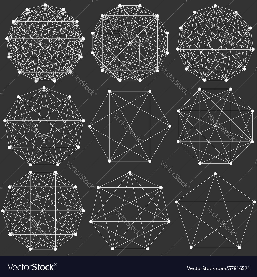 Interlocking interconnect polygon shape element