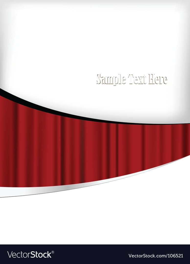 Minimalist Red Curve Background