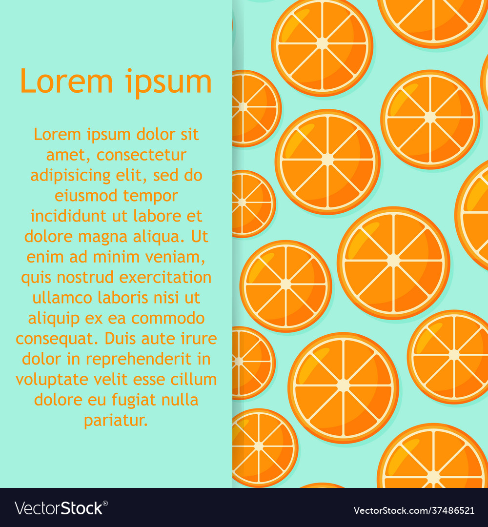 Orange fruit pattern sweet beautiful background