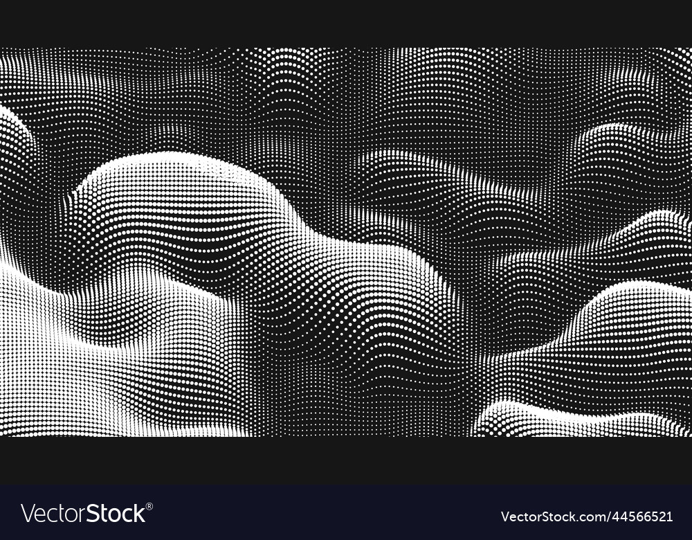 Point wave noise texture abstract dot background Vector Image