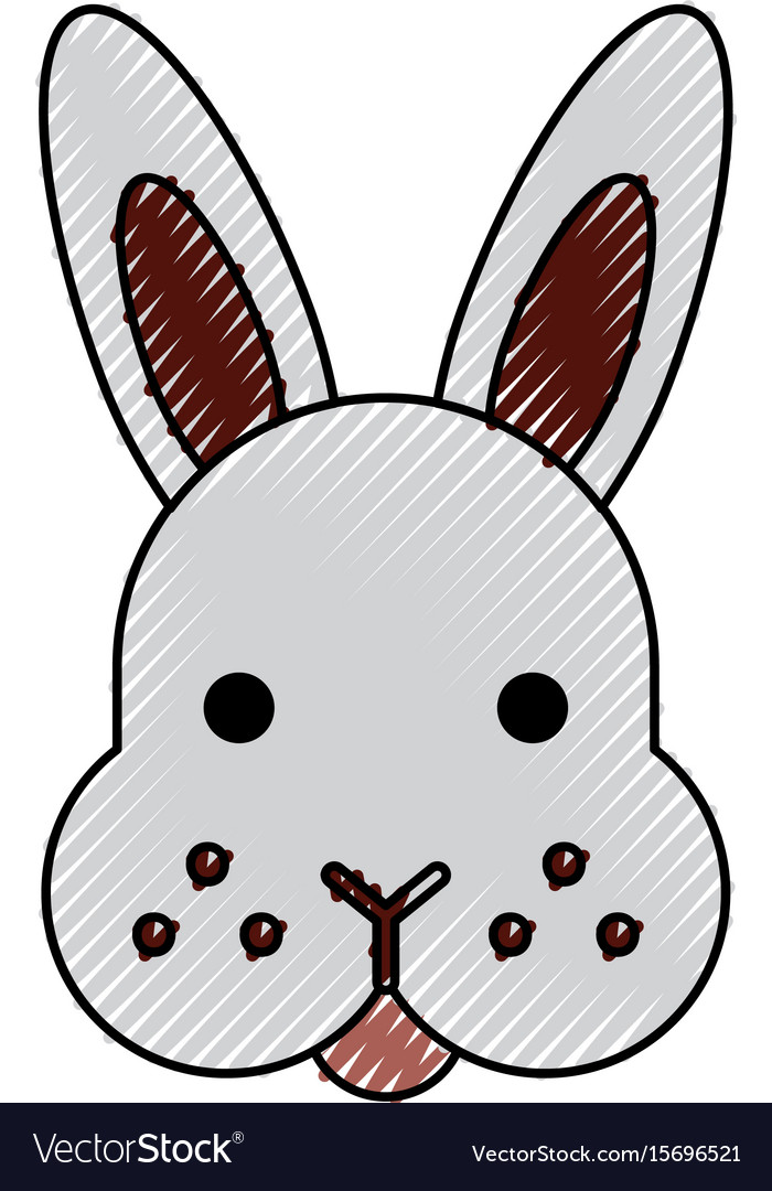 Rabbit head isolated icon