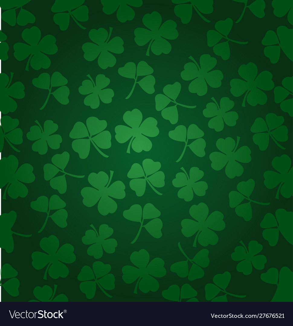 St patricks day background with shamrock