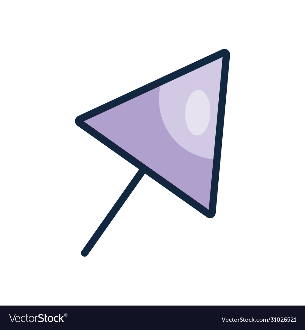 User interface concept location arrow icon line