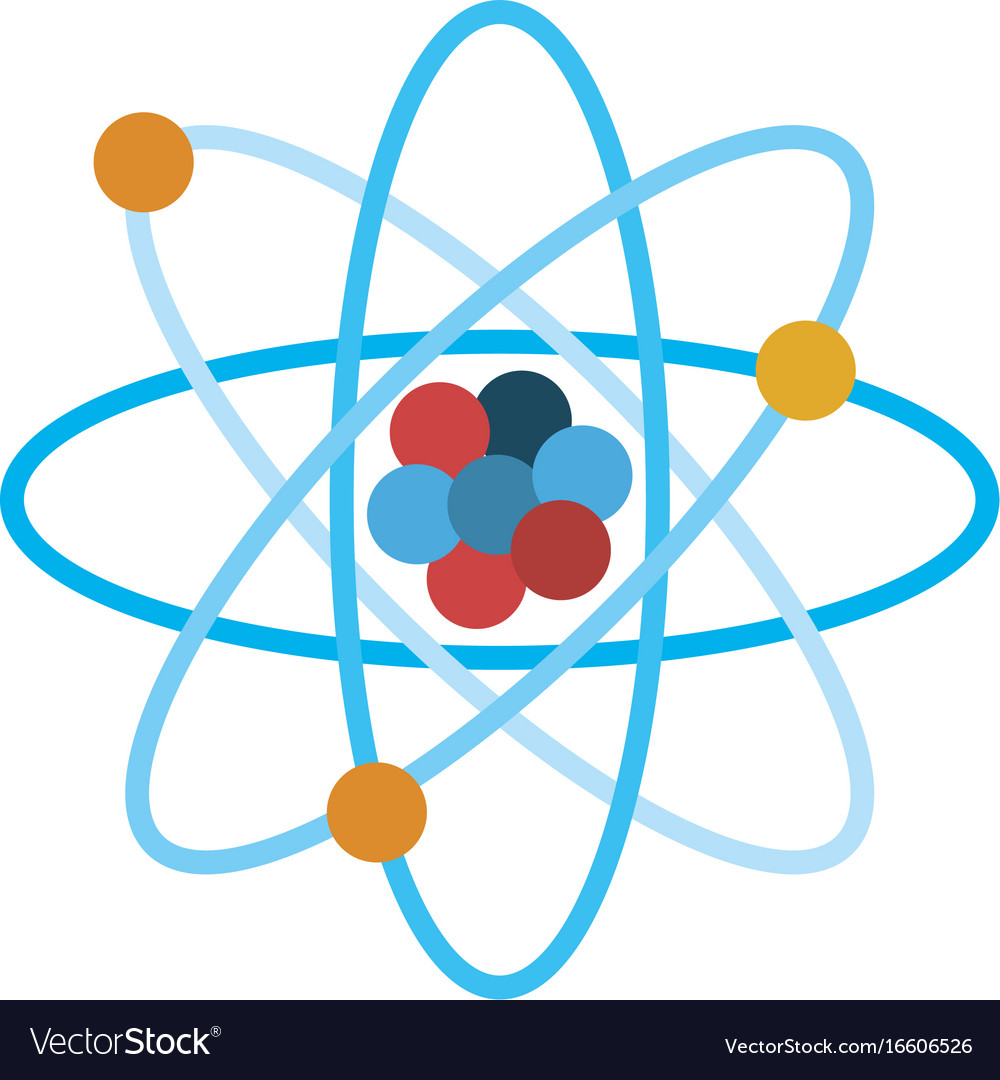 Atom representation icon image Royalty Free Vector Image