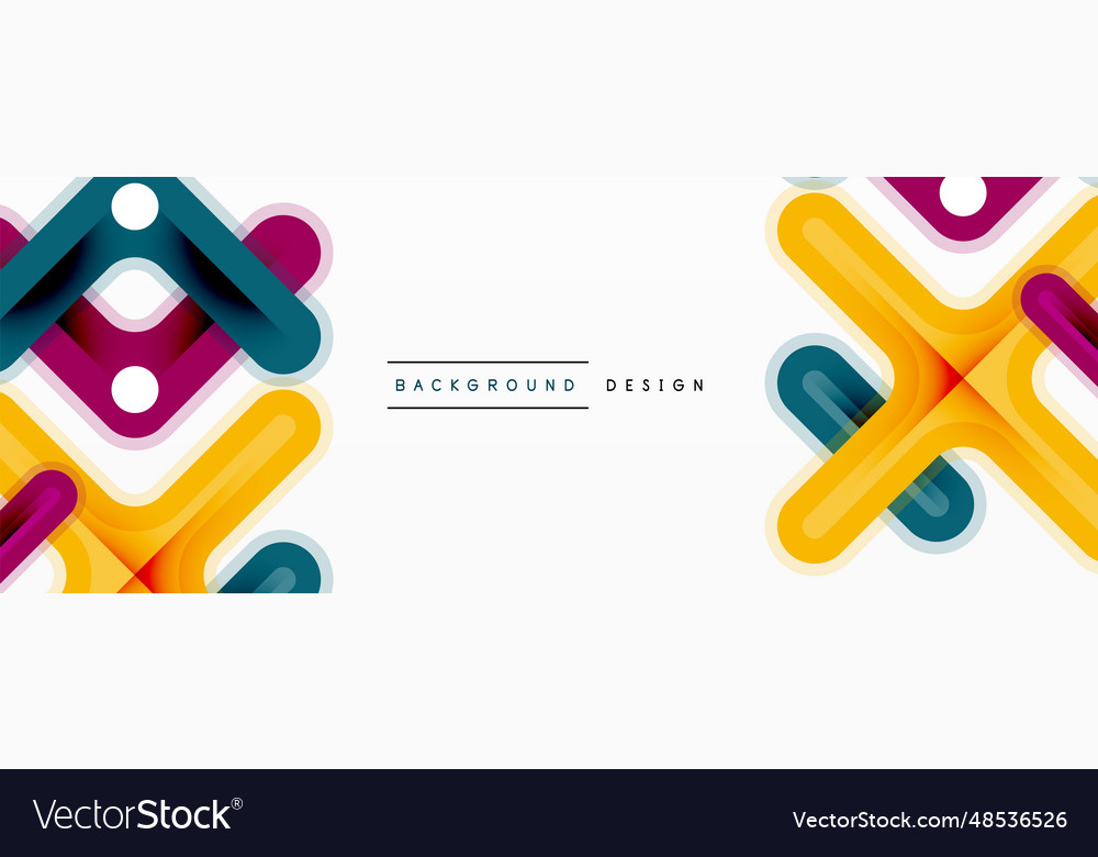 Cross line background minimal geometric template vector image Cross line background minimal geometric template
