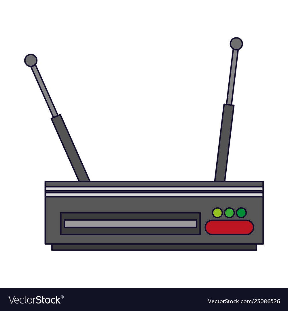 Digital television decoder Royalty Free Vector Image