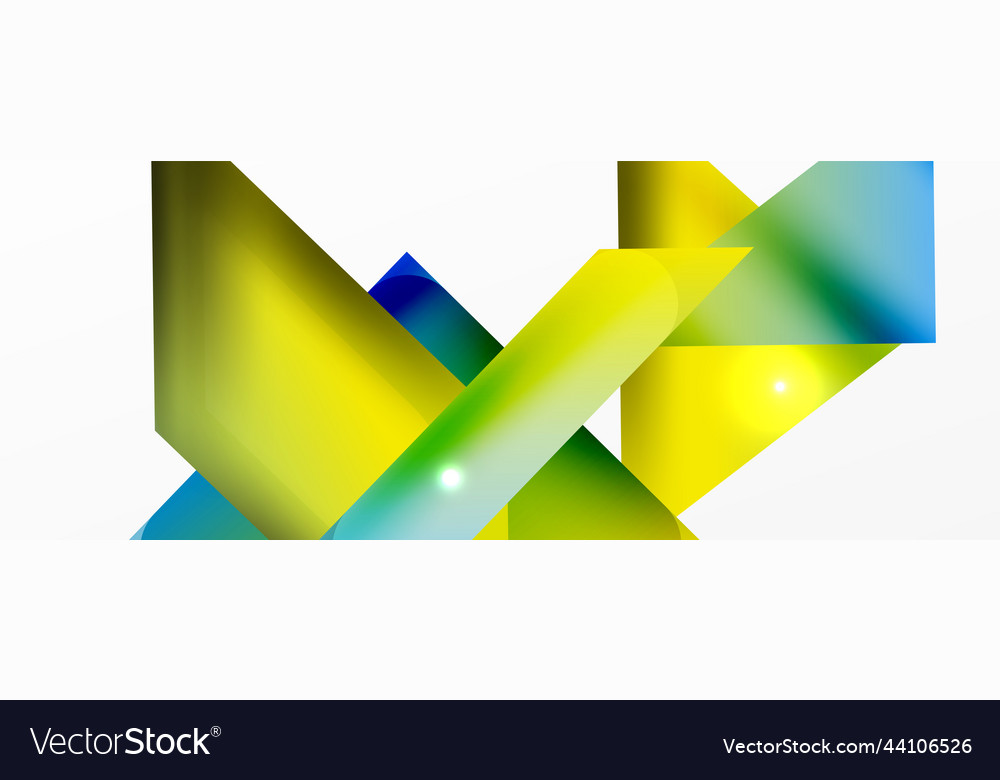 Dynamic 3d geometric abstract background