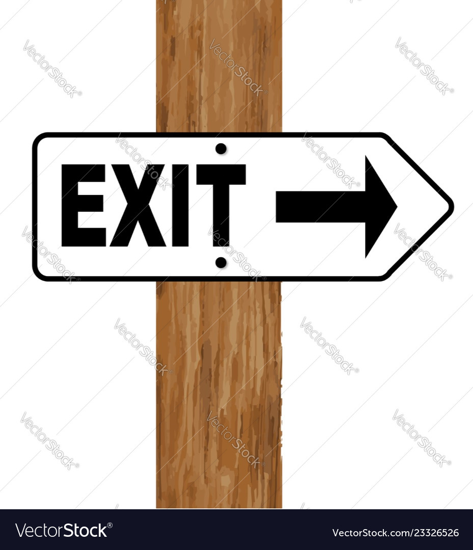 Exit arrow
