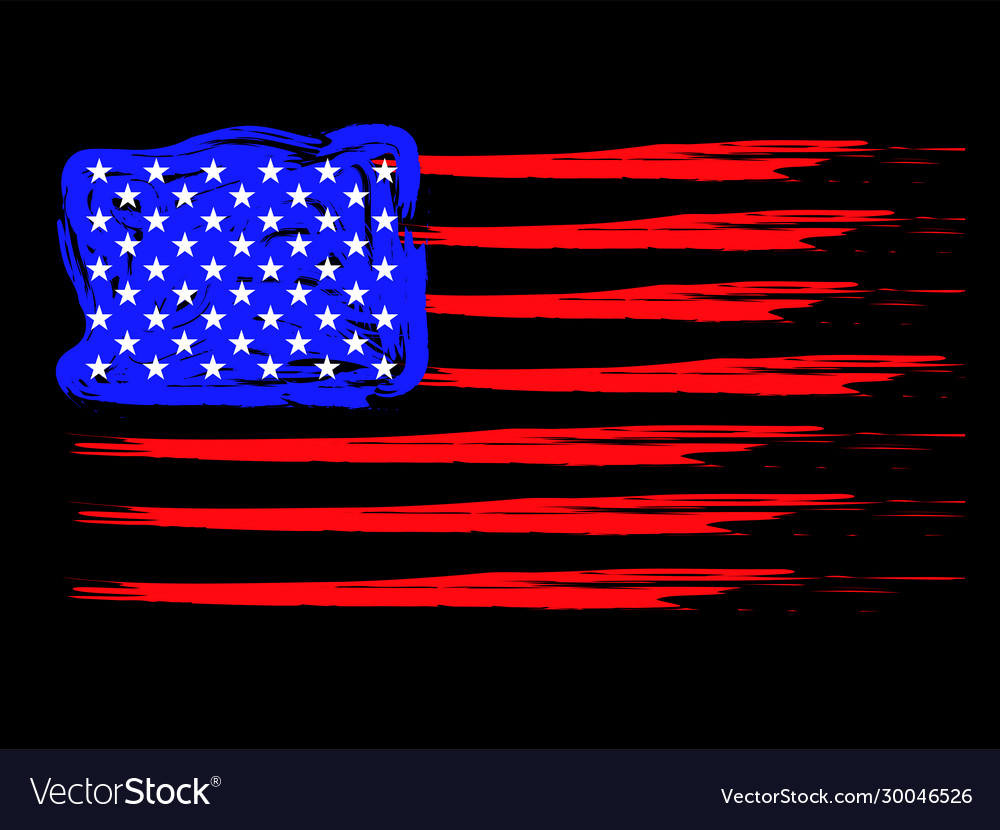 Grunge american flag patriotic background