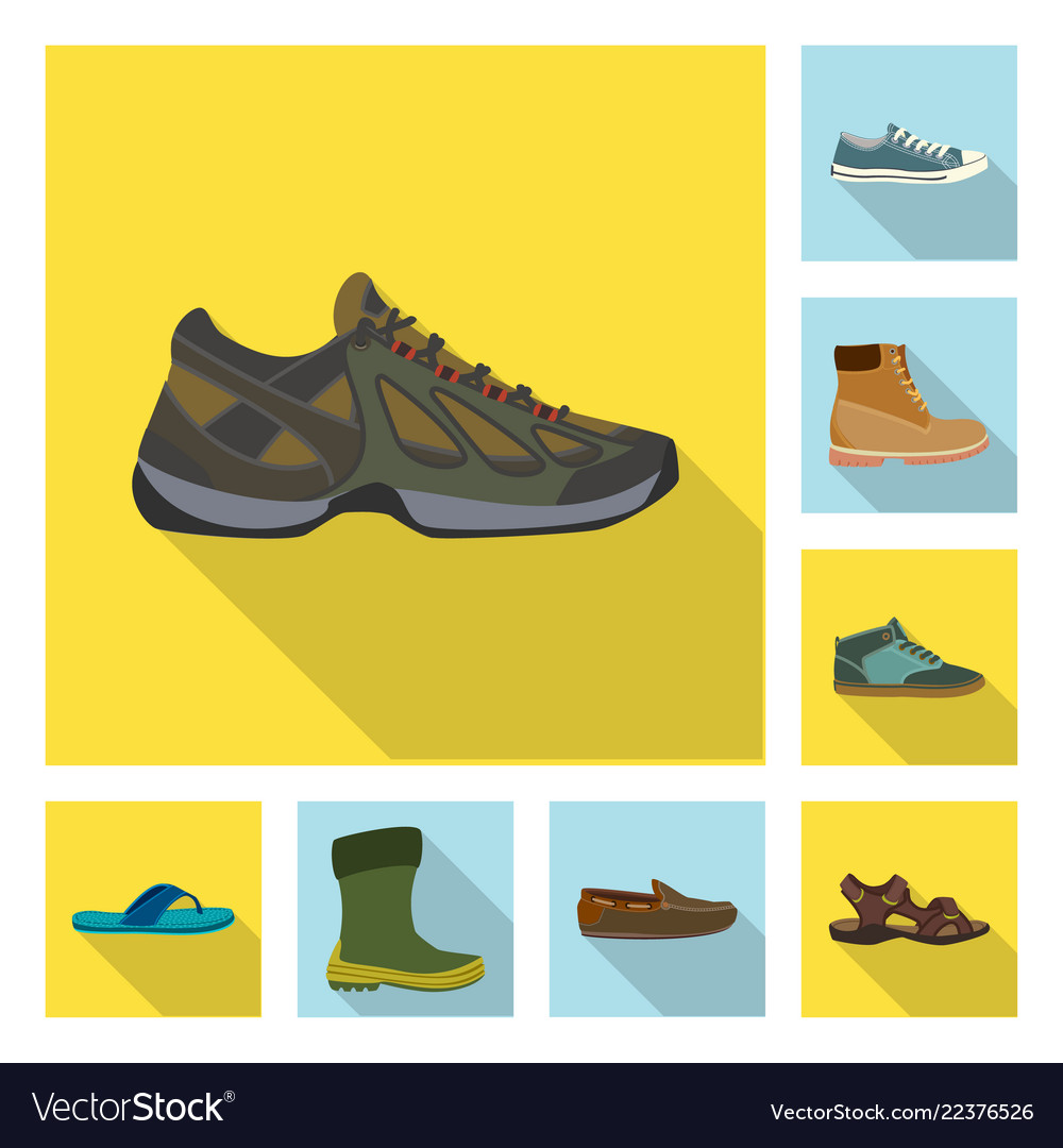 man-and-foot-symbol-set-royalty-free-vector-image