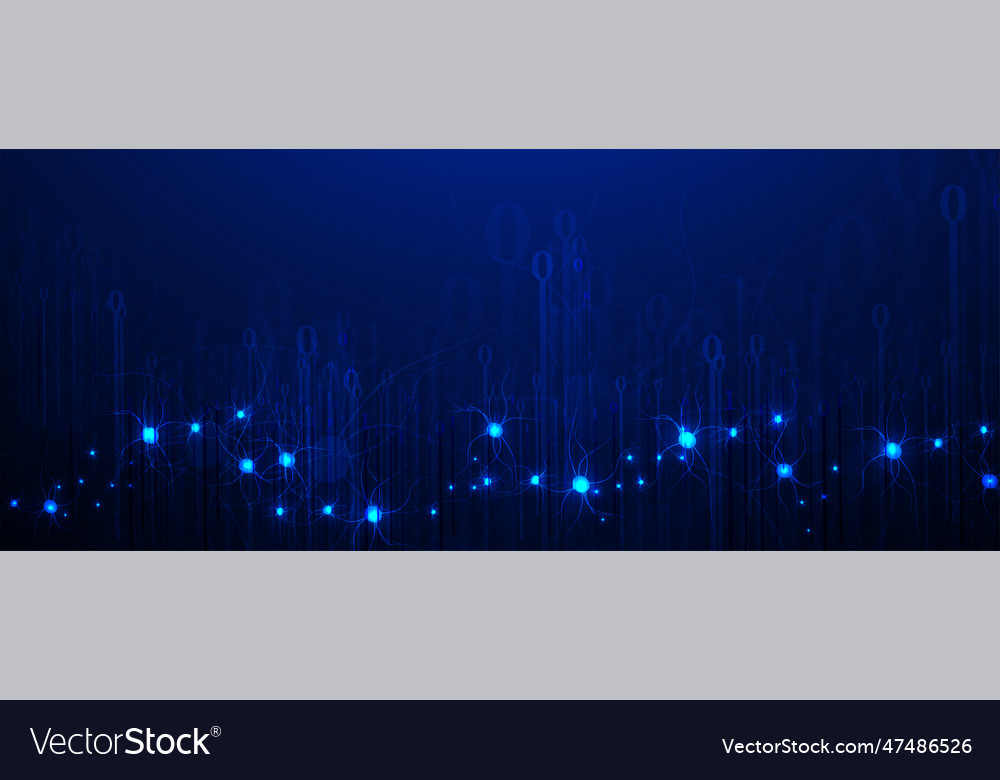 Neurales Netzwerkkonzept vernetzte Zellen mit Links vector image Neurales Netzwerkkonzept vernetzte Zellen mit Links
