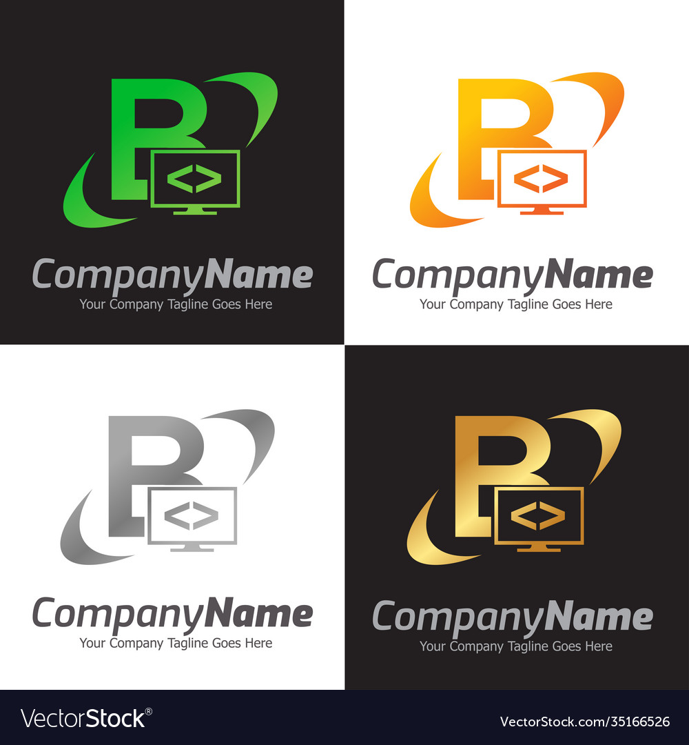 Programming code and computer monitor logo