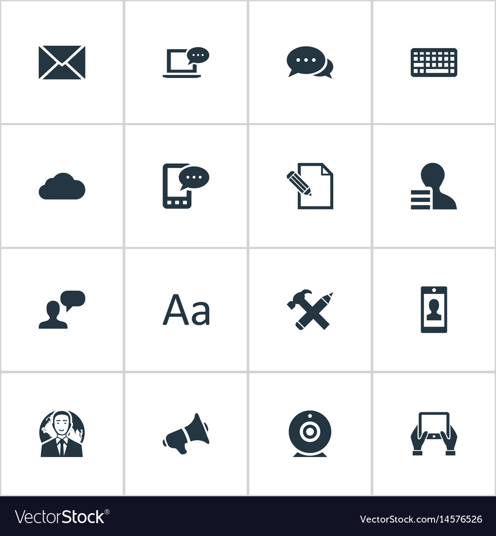 Set of simple user icons