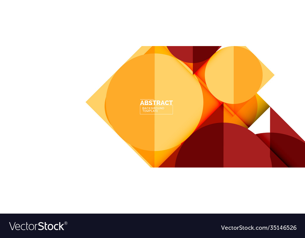 Simple circles and triangles abstract background