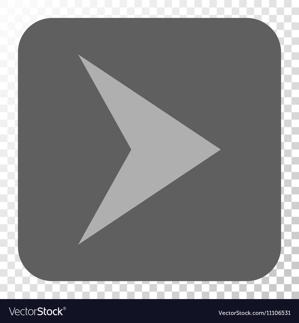 Arrowhead right rounded square button