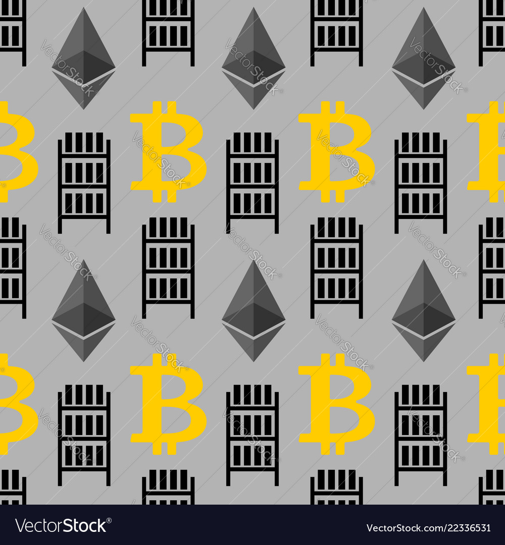 Bitcoin seamless pattern mining farm